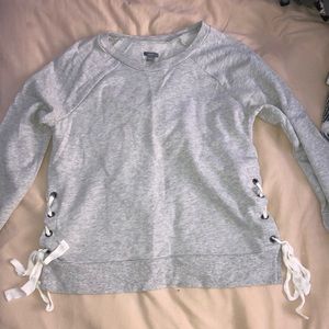 small aerie grey crew neck